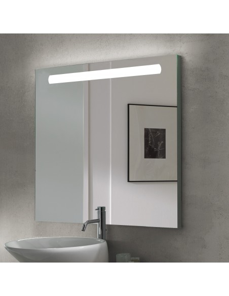 Miroir de salle de bain Pegasus avec éclairage frontal LED (AC 230V 50Hz) 