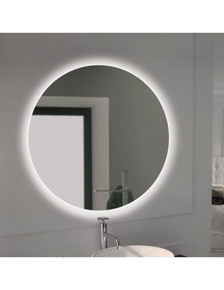 Miroir de salle de bain Cassiopeia avec éclairage décoratif à LED (AC 230V 50Hz) 