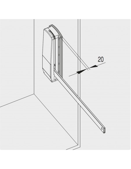 Accessoire latéral pour penderie rabattable pour armoire Hang 