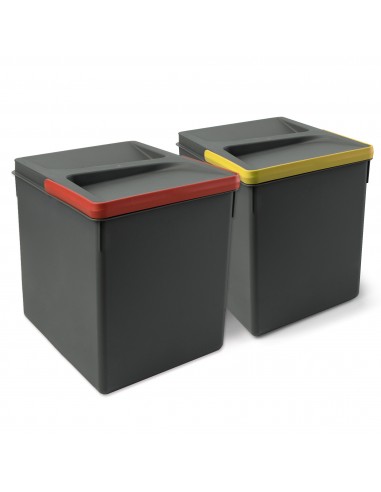 Emuca Poubelles pour tiroir de cuisine Recycle, Hauteur 266 