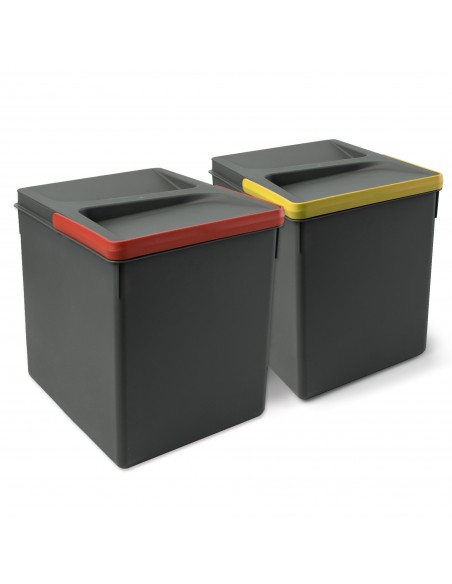 Emuca Poubelles pour tiroir de cuisine Recycle, Hauteur 266 