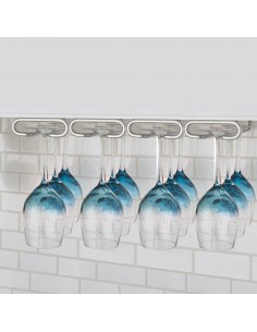 Emuca support pour verres à vin à 4 lignes.  2