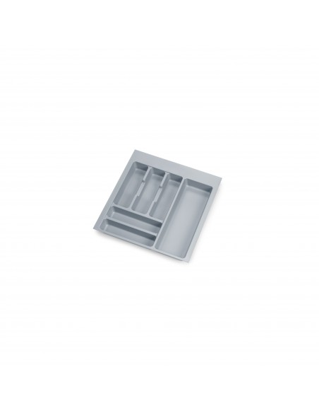 Range-couverts pour tiroirs de cuisine, module 500 mm, Plastique, Gris 