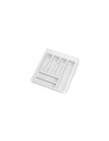 Range-couverts Optima pour tiroir de cuisine Vertex/Concept 500, module 450 mm .Panneau 16mm, Plastique, blanc 