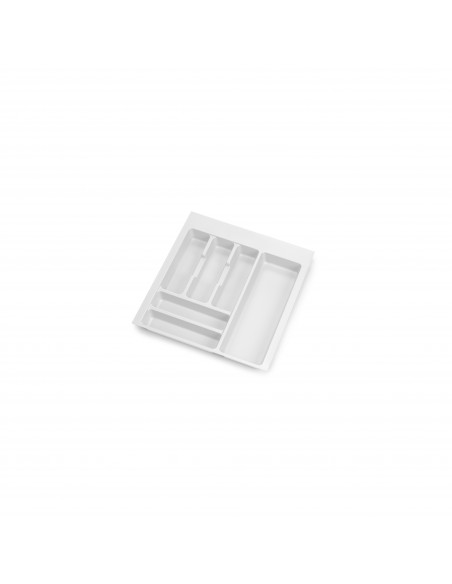 Range-couverts Optima pour tiroir de cuisine Vertex/Concept 500, module 500 mm .Panneau 16mm, Plastique, blanc 