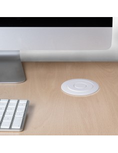 Multiconnecteur élevable Vertikal, EU, Peint en blanc, Plastique et Aluminium  2