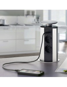 Multiconnecteur Port USB, Anodisé mat, Plastique et Aluminium  2