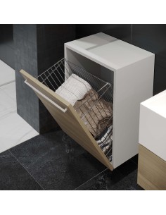 Panier à linge chromé para modulo, Acier  2