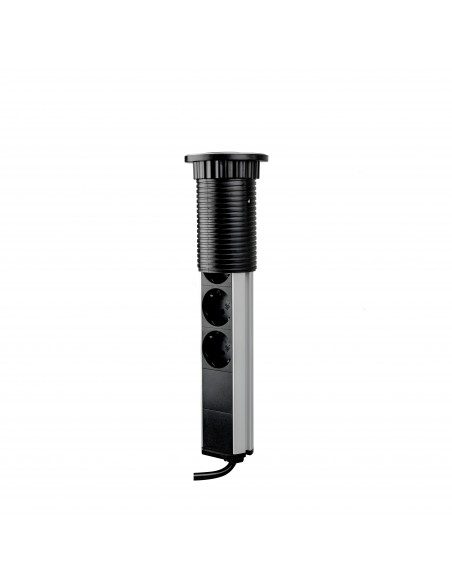 Multiconnecteur élevable Vertikal A+C, EU, Peint en aluminium, Plastique et Aluminium, 1 ut. 
