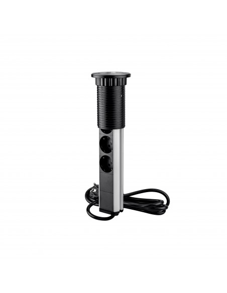 Multiconnecteur élevable Vertikal A+C, EU, Peint en aluminium, Plastique et Aluminium, 1 ut. 
