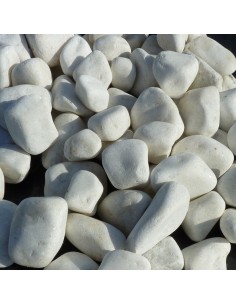 Galets décoratifs - Blanc pur