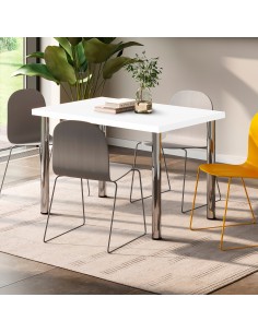 Plateaux de table, 1150x750, Peint en blanc, Bois, 1 u  2
