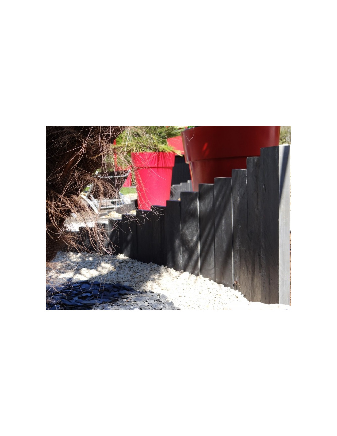 Vente de brise vue en piquets de Schistes pour clôture jardin Eguilles -  Carrelage intérieur et extérieur à Eguilles : salle bain, cuisine et  terrasse