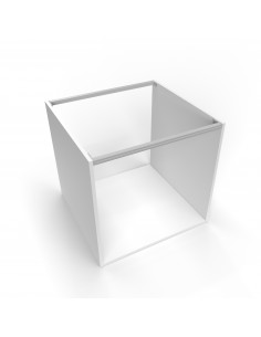 Kit traverse Albeam pour meubles de cuisine, À visser, Anodisé mat, Aluminium et Plastique  2