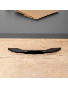 Poignée pour meuble Varna, entraxe 224 mm, Peint en noir, Zamak, 20 ut.  2