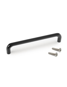 Poignée pour meuble Zagreb, entraxe 160 mm, Peint en noir, Zamak, 20 ut. 