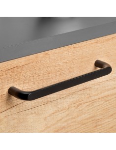 Poignée pour meuble Zagreb, entraxe 160 mm, Peint en noir, Zamak, 20 ut.  2