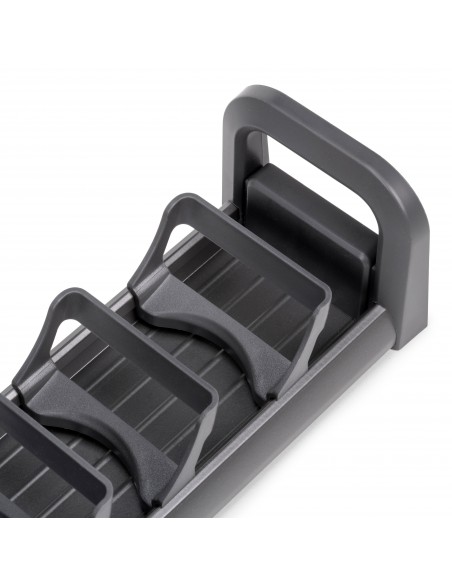 Porte-assiettes Orderbox pour tiroir, 90x470 mm, Gris anthracite, Aluminium et Plastique 