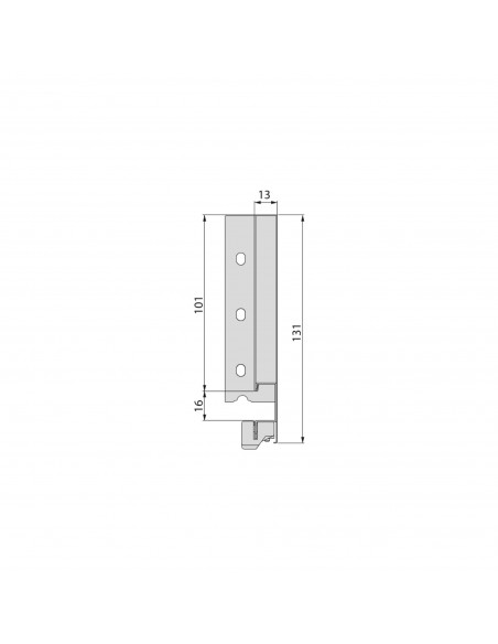 Tiroir extérieur Vertex 40 kg hauteur 131 mm, Profondeur:500, Peint en aluminium, Acier. 